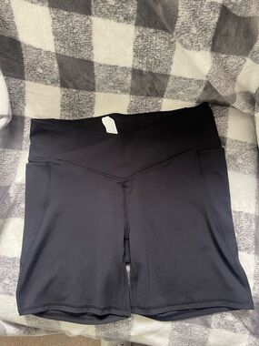 Fabletics PureLuxe High-Waist Black Athletic Bike Shorts